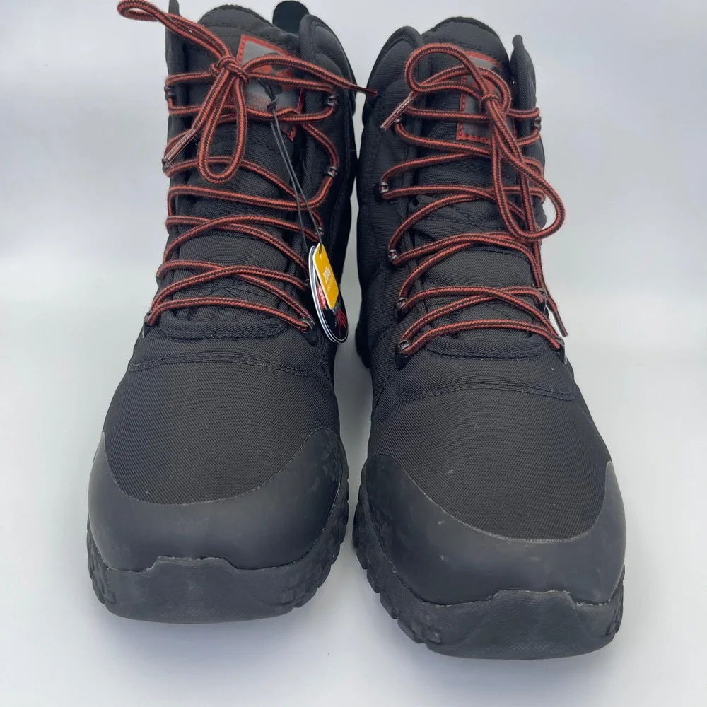 Columbia Waterproof Hiking Boots Mens 15 Black Mid Trail Shoes BM2806-010 NWT